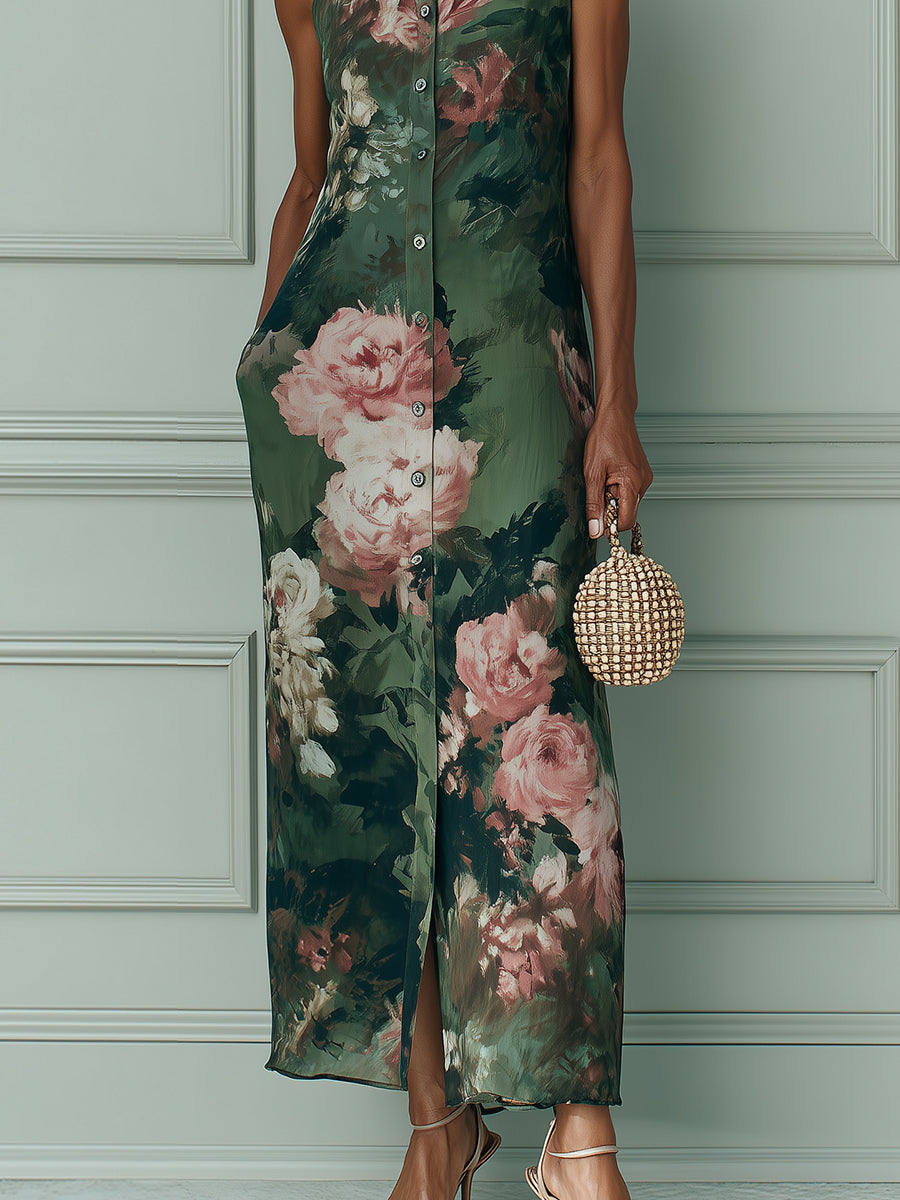 Natalie | Vintage Floral Maxi Dress