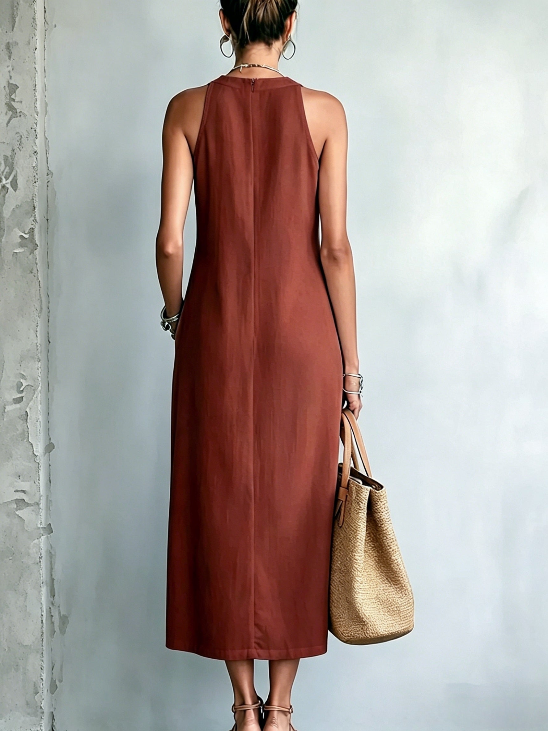 Victoria | Halter Neck Maxi Dress