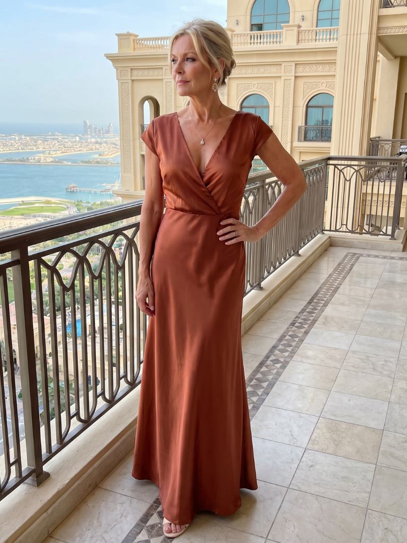 Samouse | Hooded Maxi Dress with Wrap Bodice