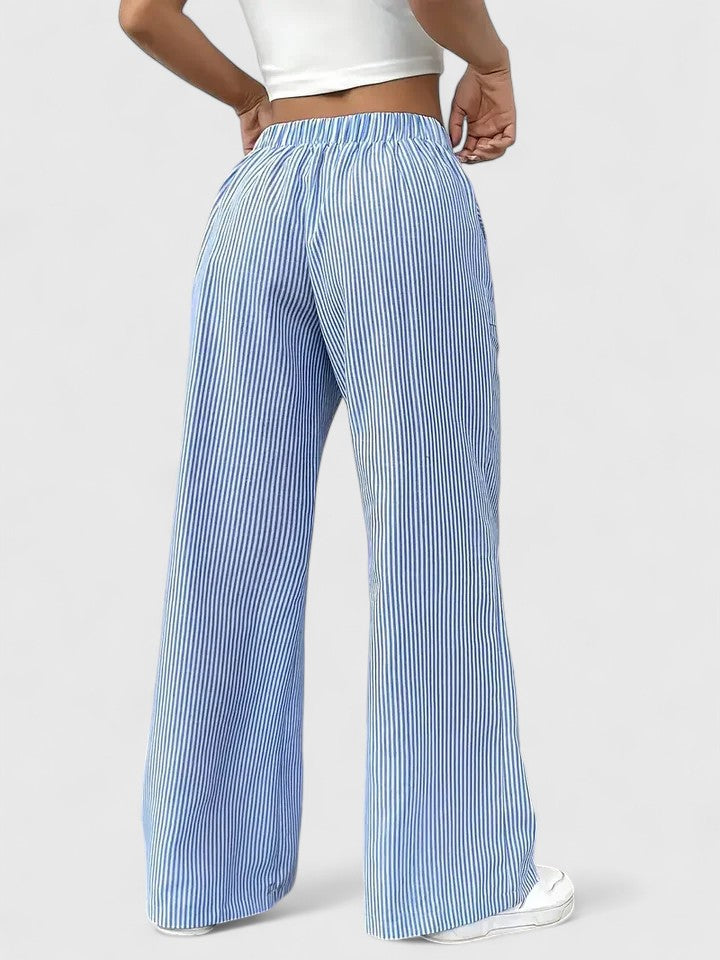 Mirella Drawstring Wide Leg Trousers