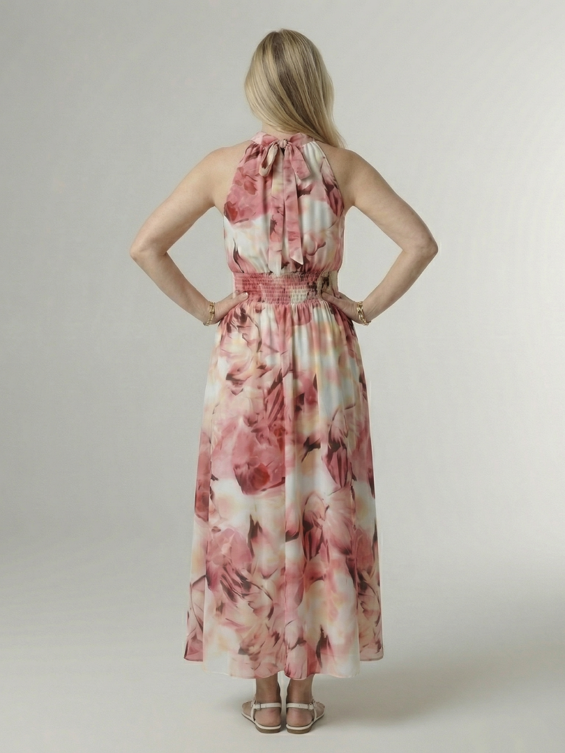 Sylin | Midi Dress Featuring an American Neckline