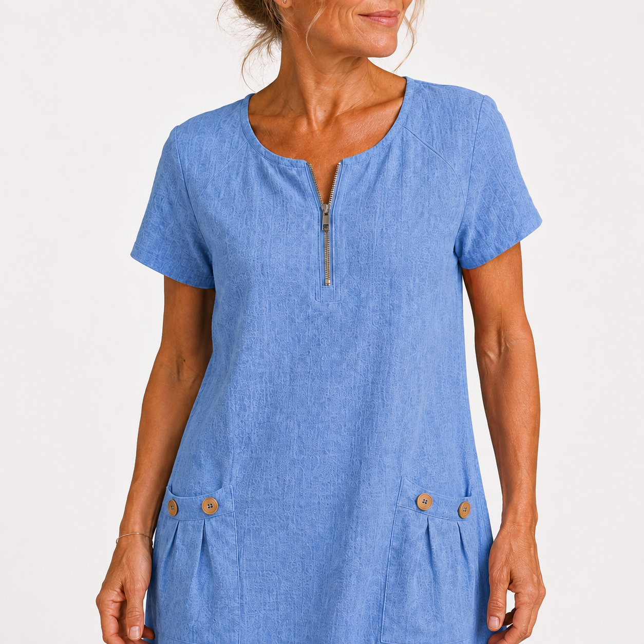Eliana | Casual Cotton and Linen Dress
