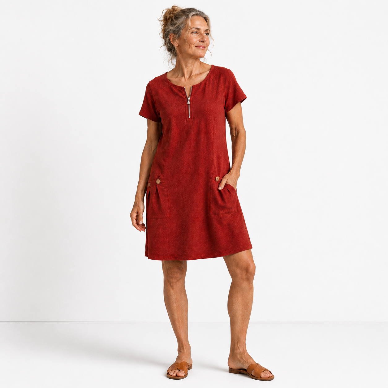 Eliana | Casual Cotton and Linen Dress