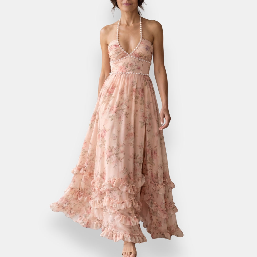 Alexandra | Long Ruffled Dress