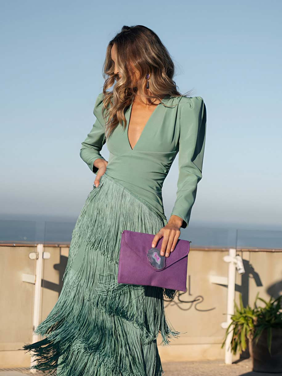 Sage Fringe | Detail Dress