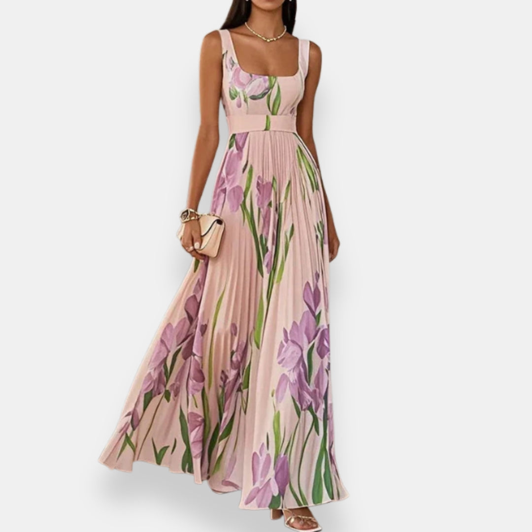 Abigail | Long Pleated Dress
