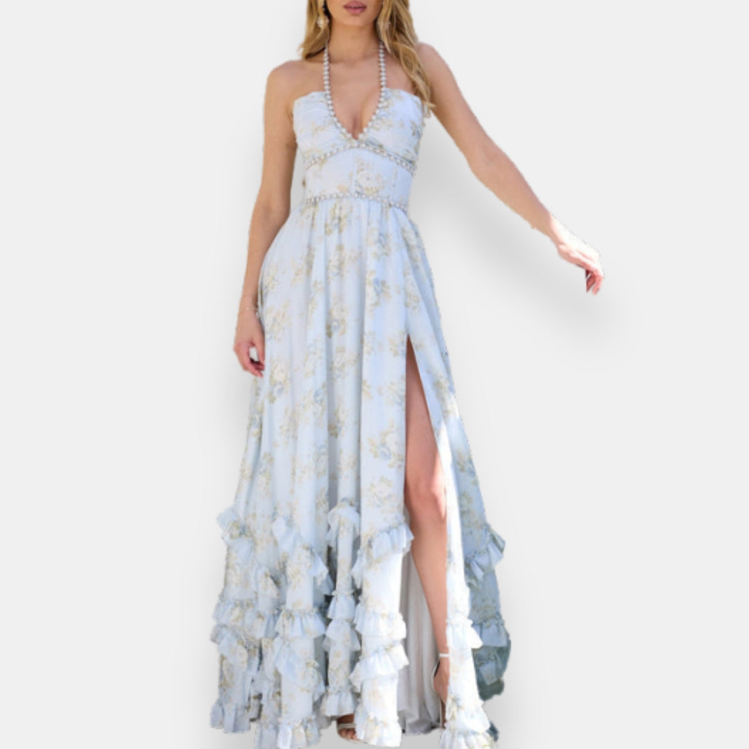 Alexandra | Long Ruffled Dress