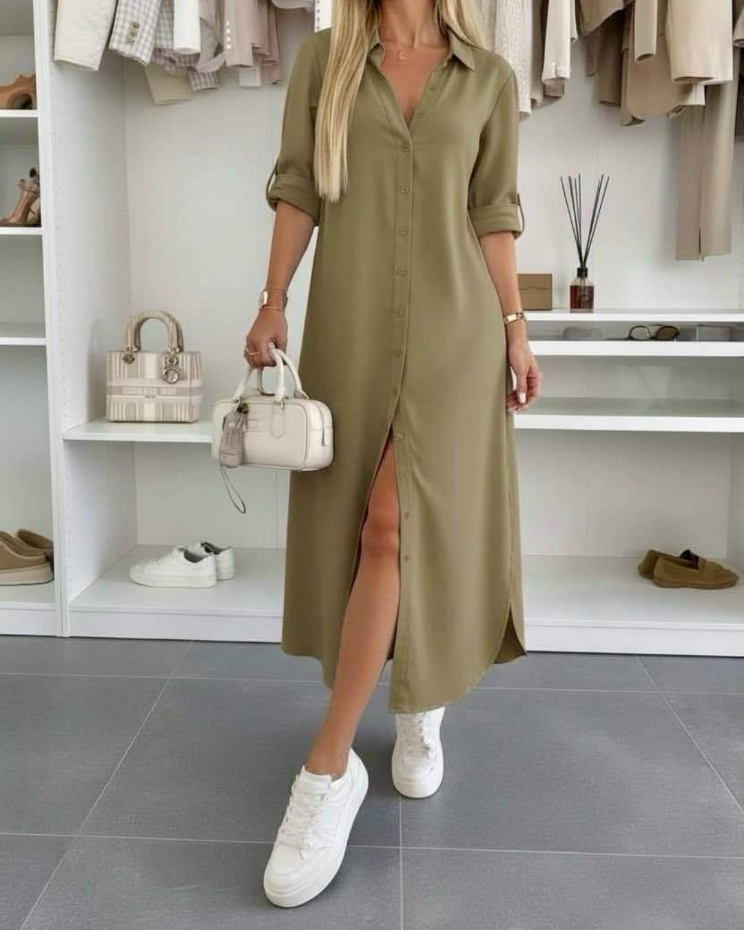 Evelyn | Oversized Shirt Dress
