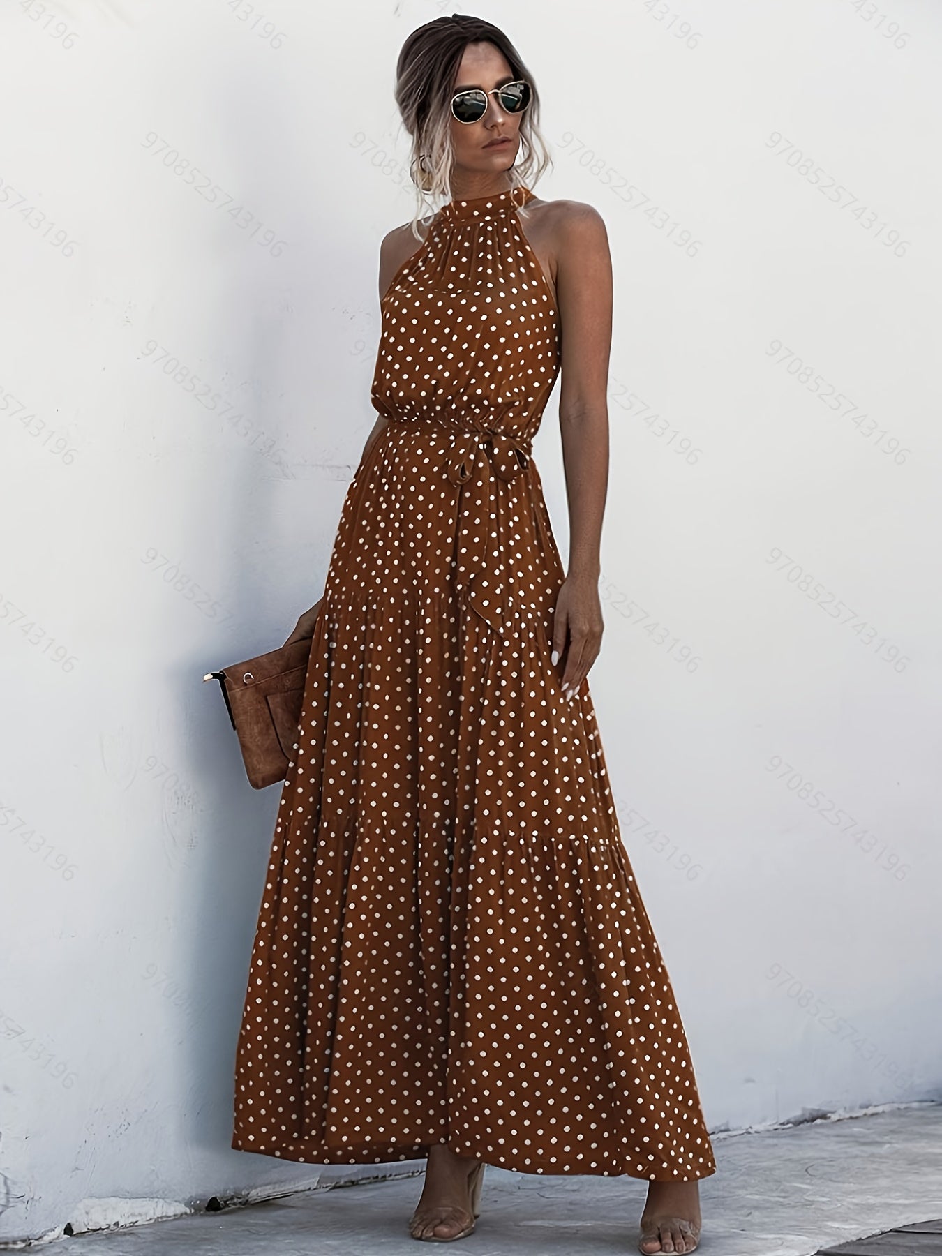 Allison | Halter Neck Maxi Dress