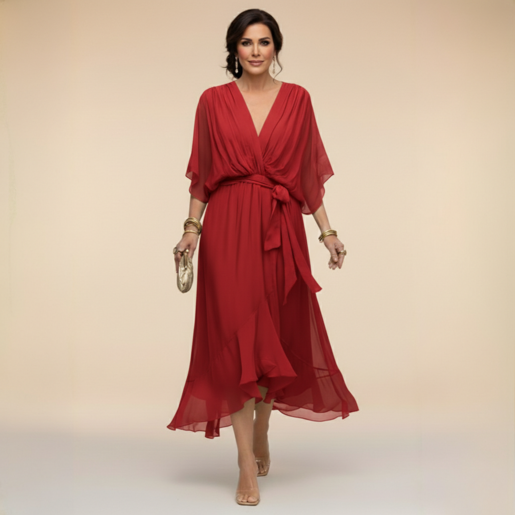 MONICA | Elegant Midi Dress