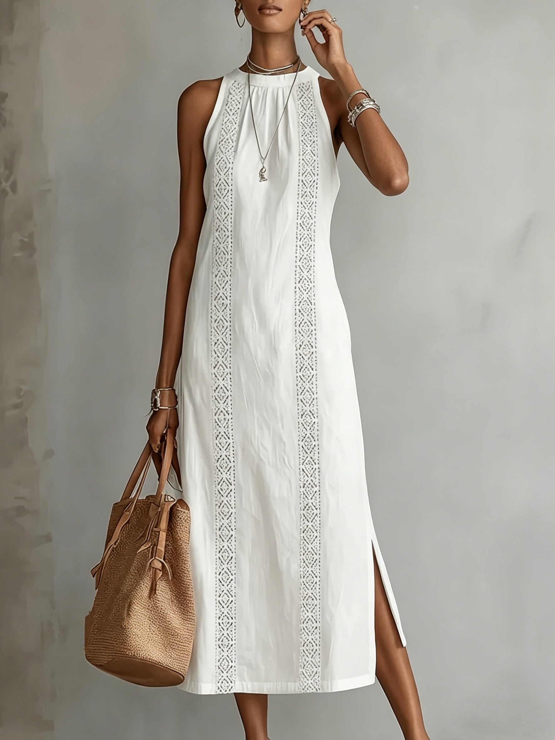 Victoria | Halter Neck Maxi Dress