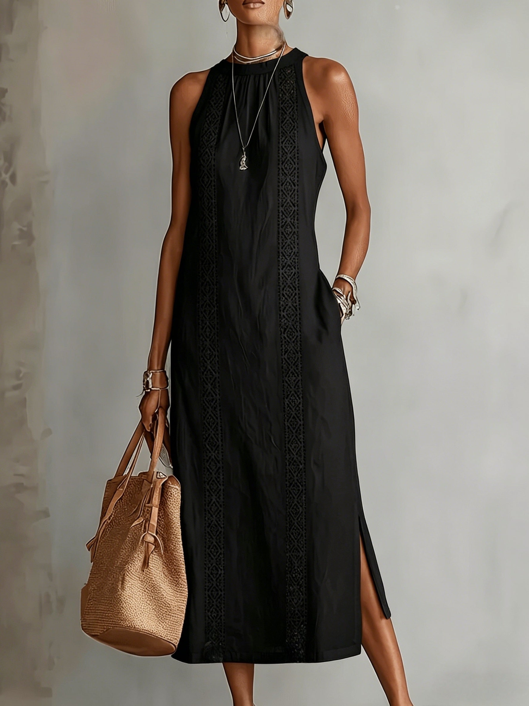 Victoria | Halter Neck Maxi Dress