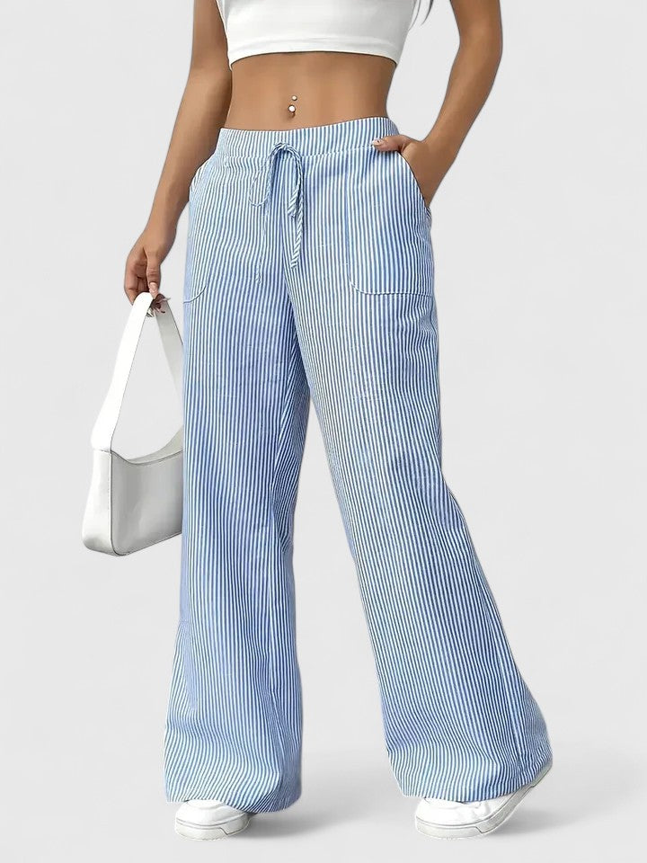 Mirella Drawstring Wide Leg Trousers