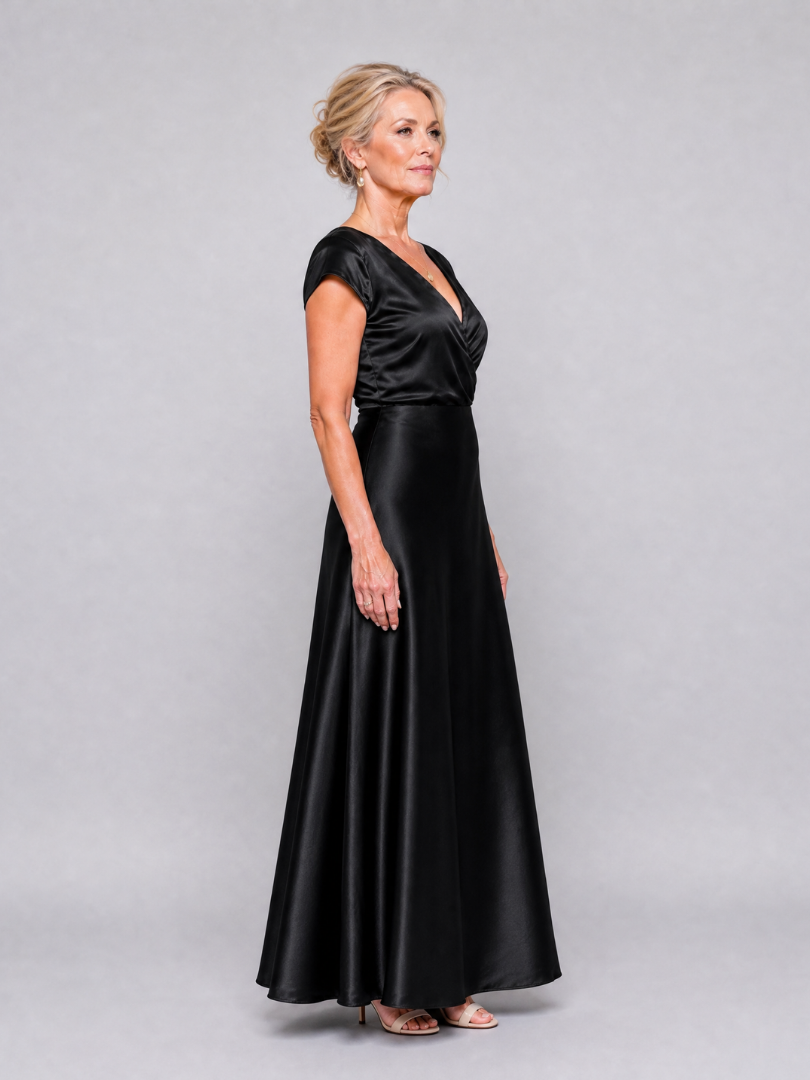 Samouse | Hooded Maxi Dress with Wrap Bodice