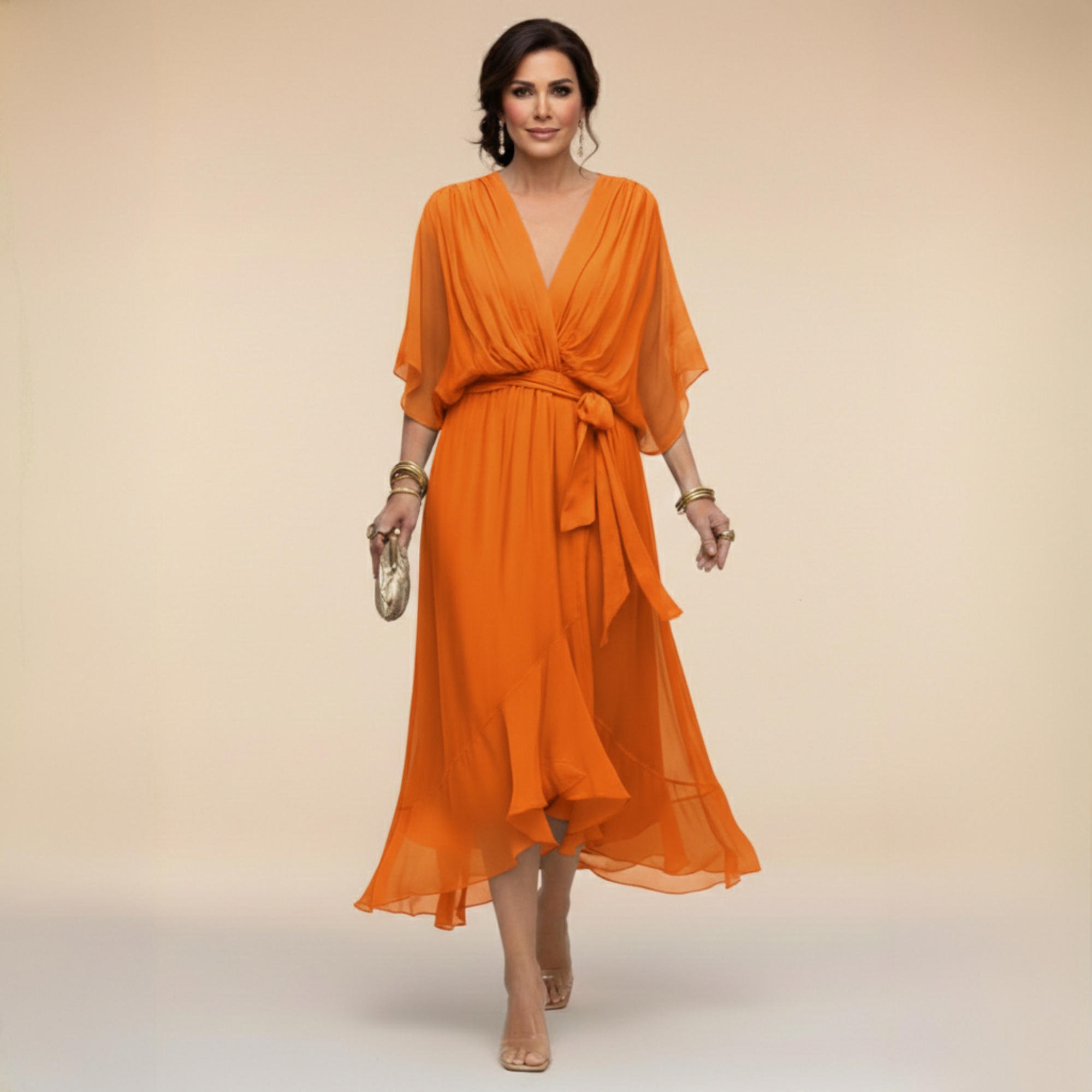 MONICA | Elegant Midi Dress