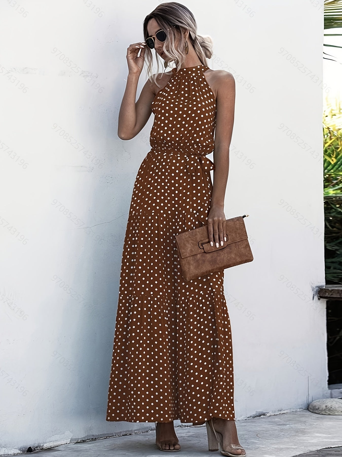 Allison | Halter Neck Maxi Dress