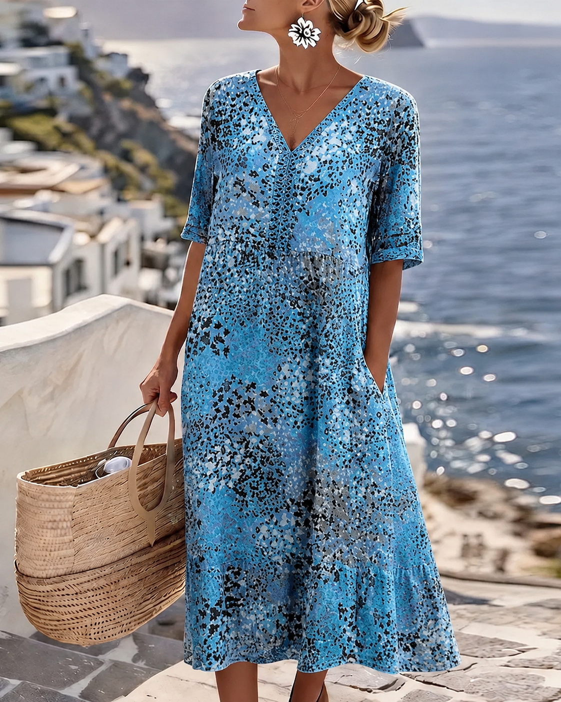 Skyler | Summer Dress in Ocean Breeze