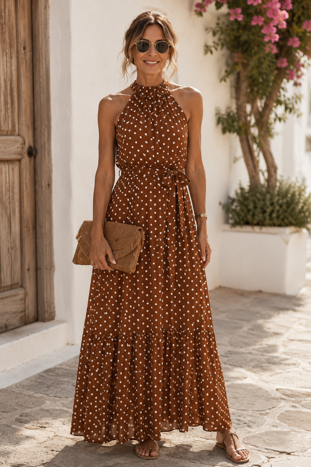 Allison | Halter Neck Maxi Dress
