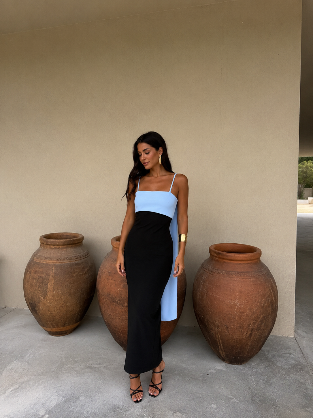 Joanna | Dress in Black and Blue