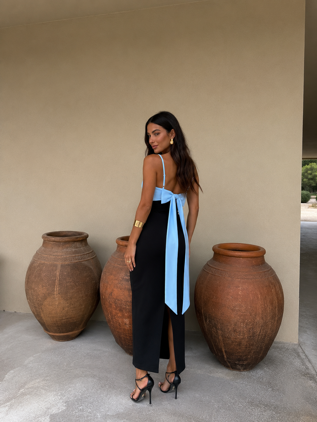 Joanna | Dress in Black and Blue