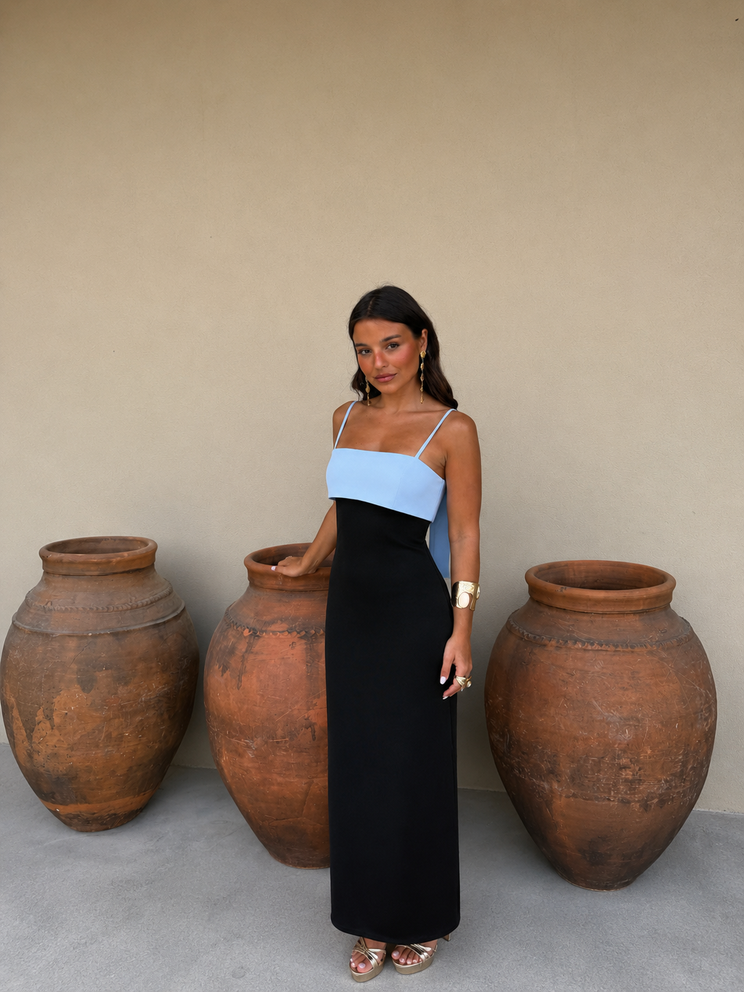 Joanna | Dress in Black and Blue