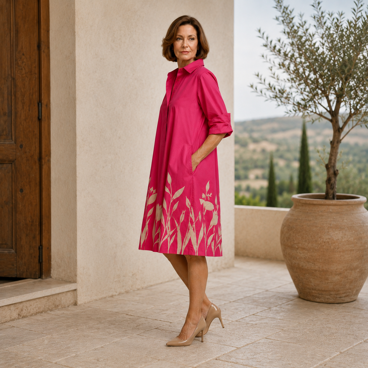 CLARA | Elegant Midi Dress