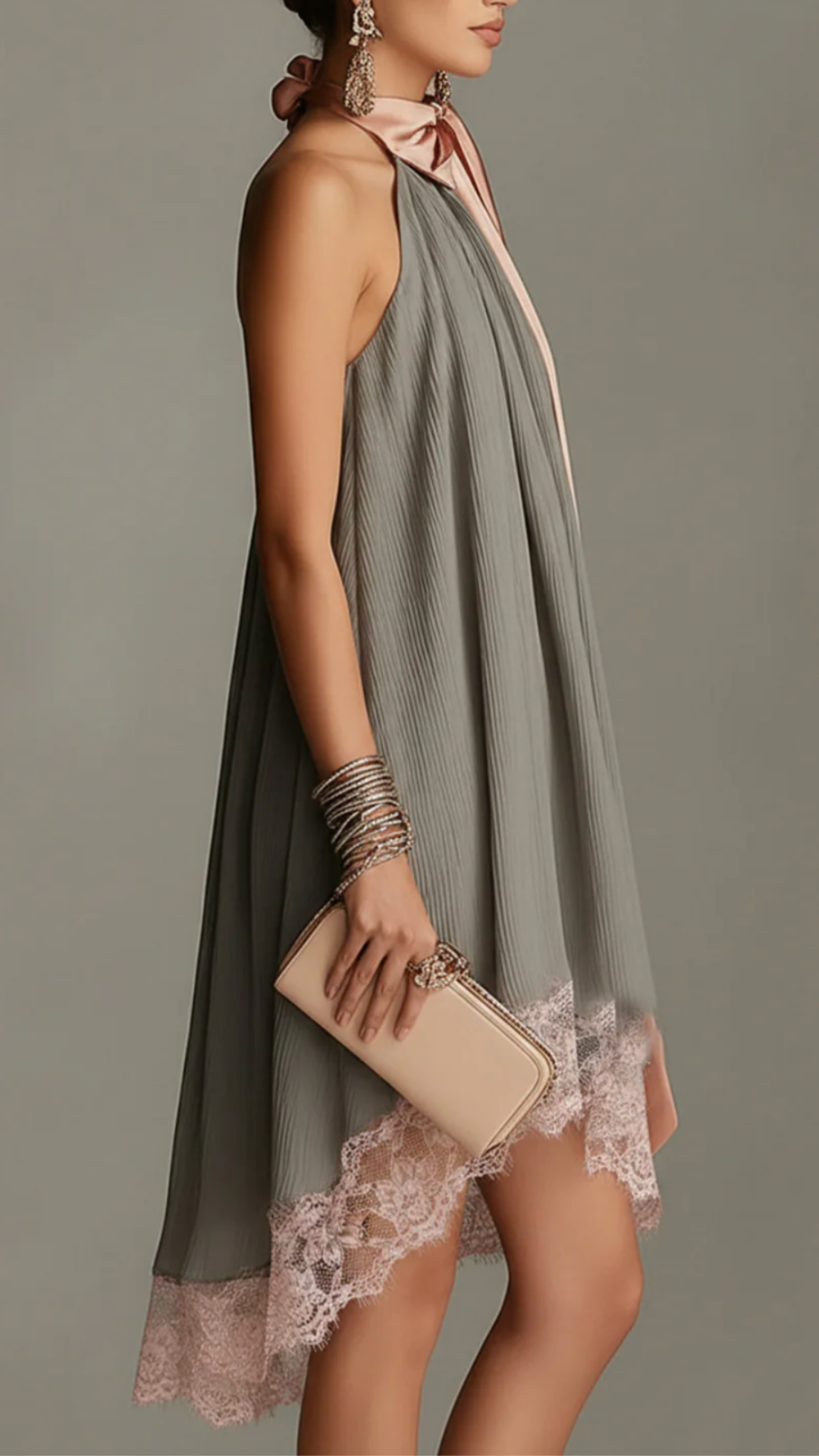 Beatrice | Gray Minidress