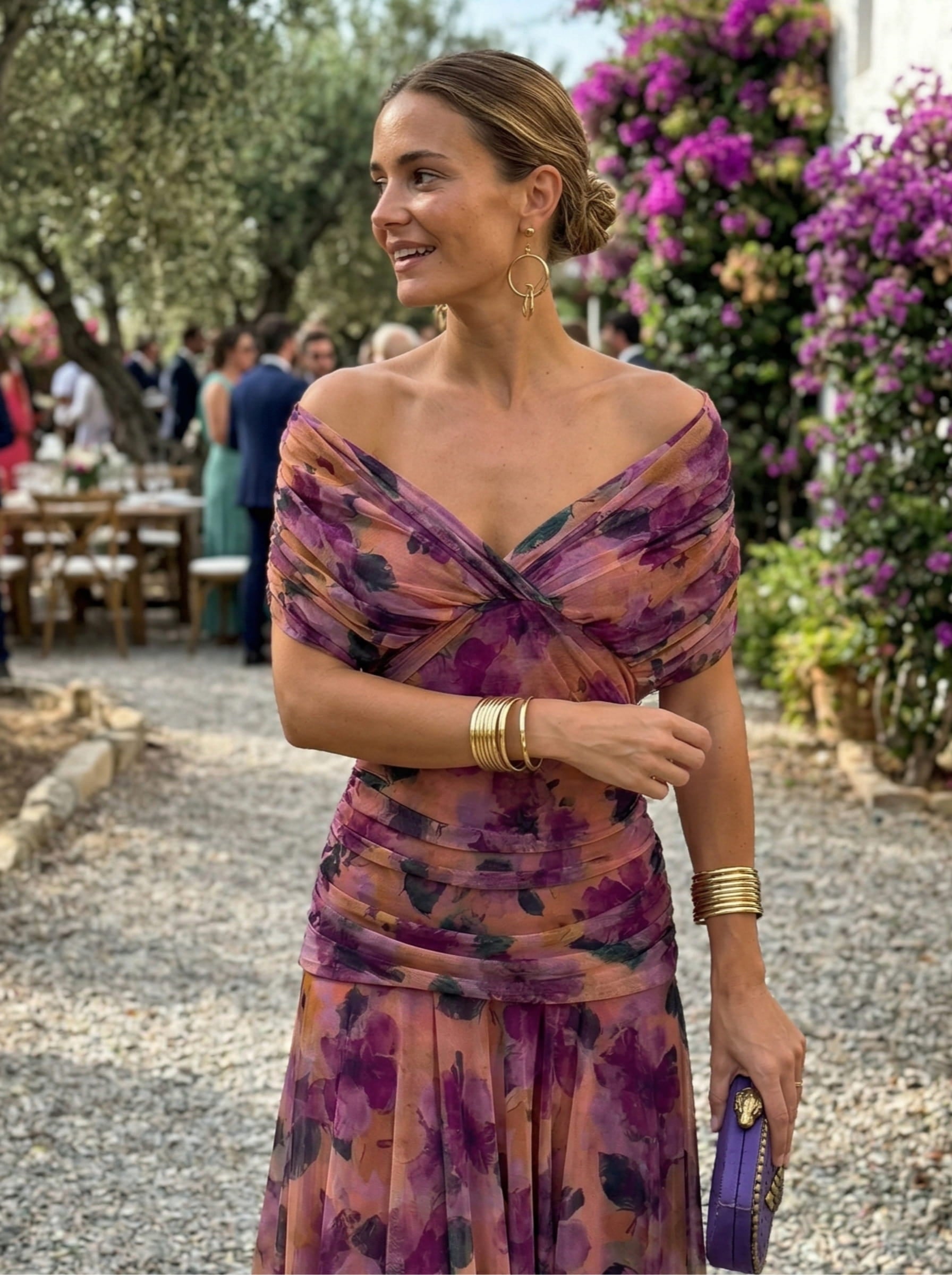V-Neck Long Dress