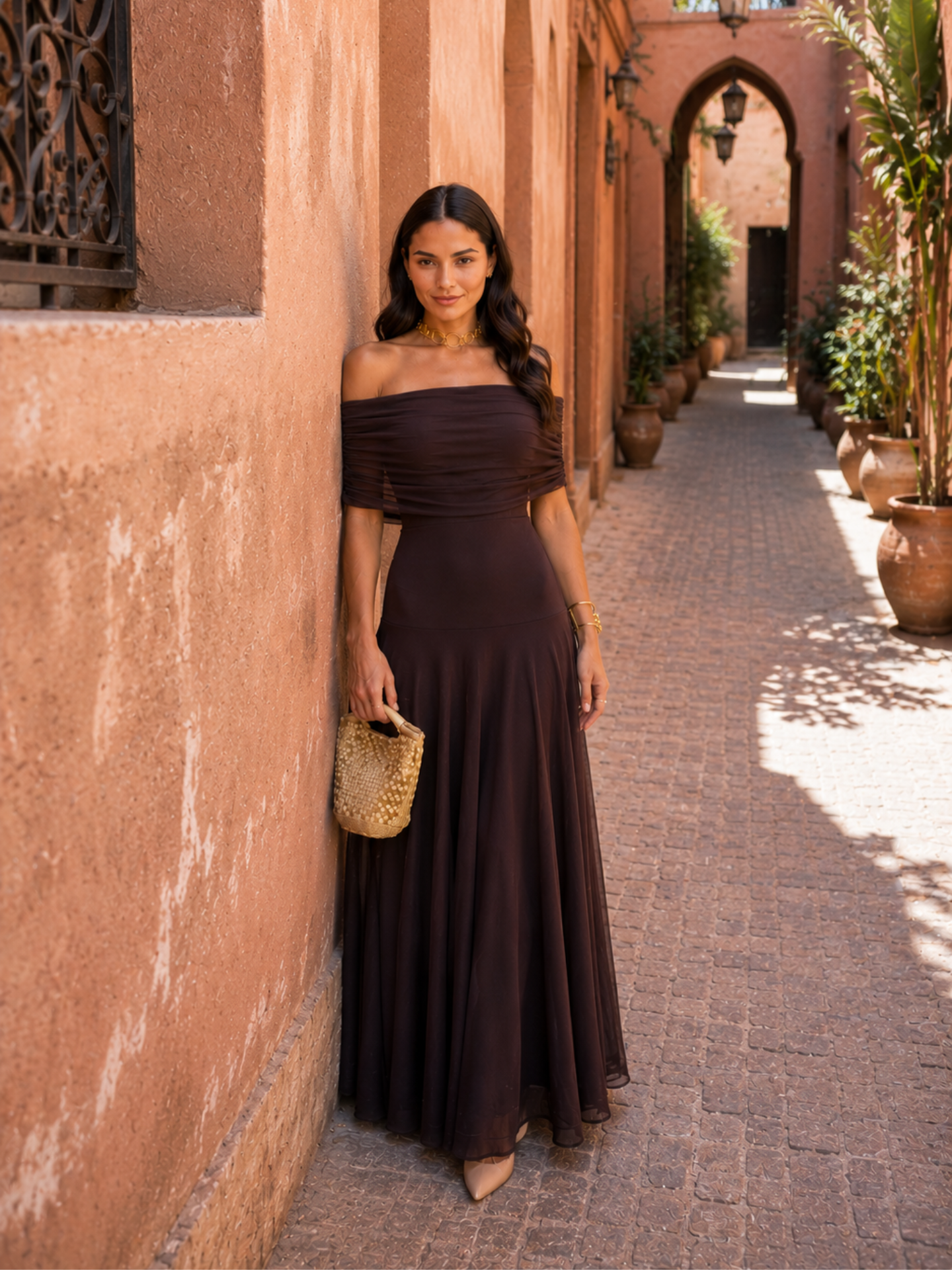 Brown Toledo Dress