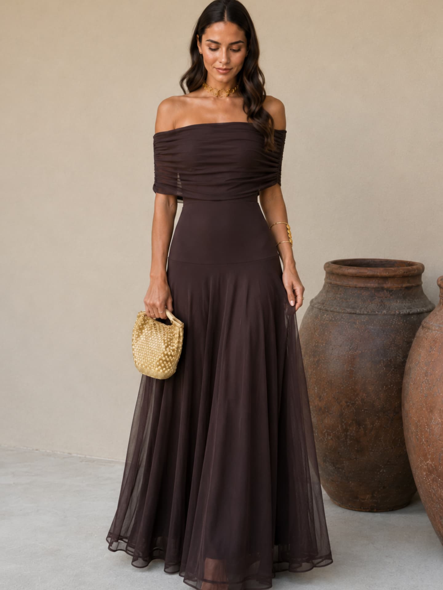 Brown Toledo Dress