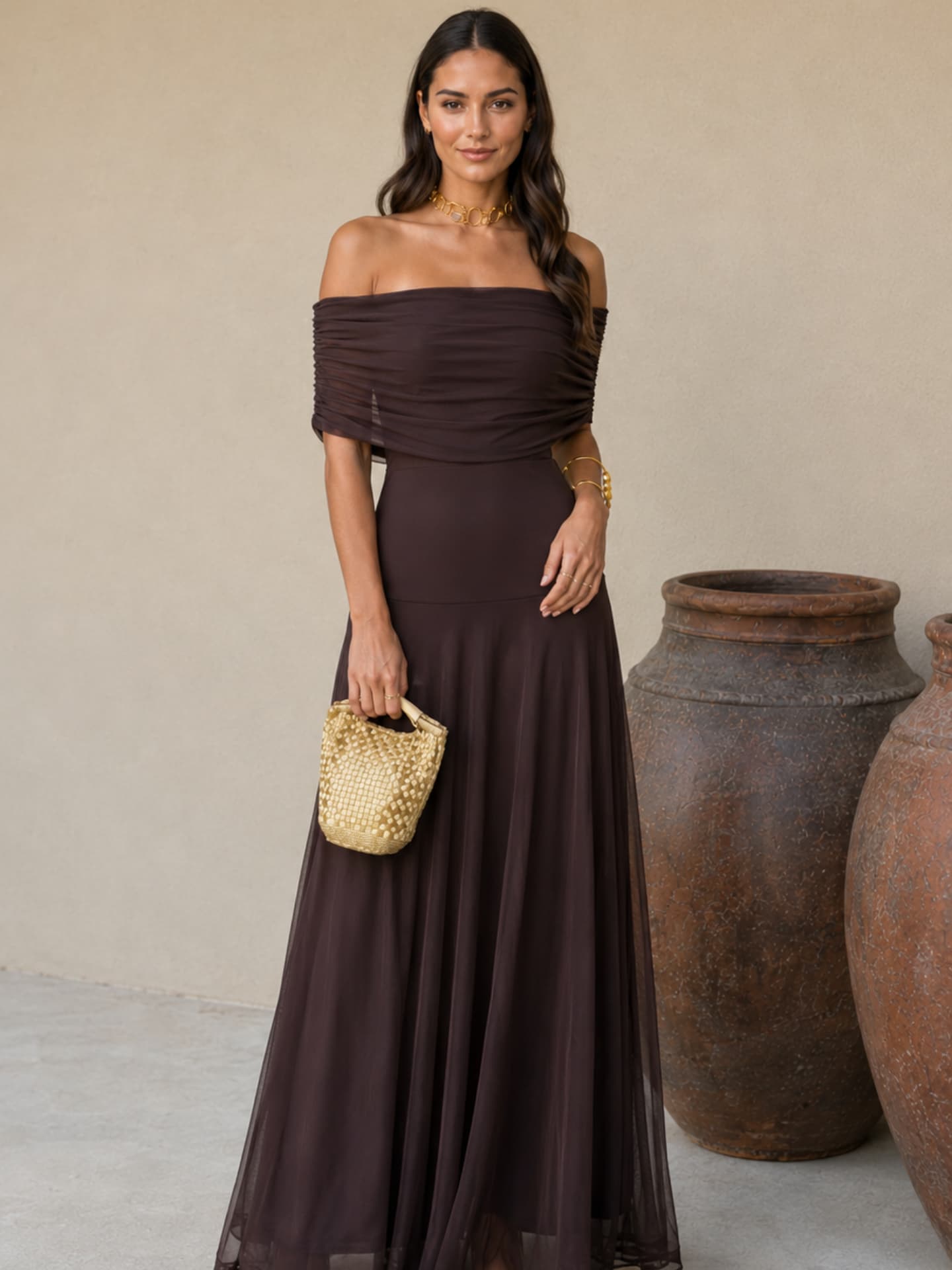 Brown Toledo Dress