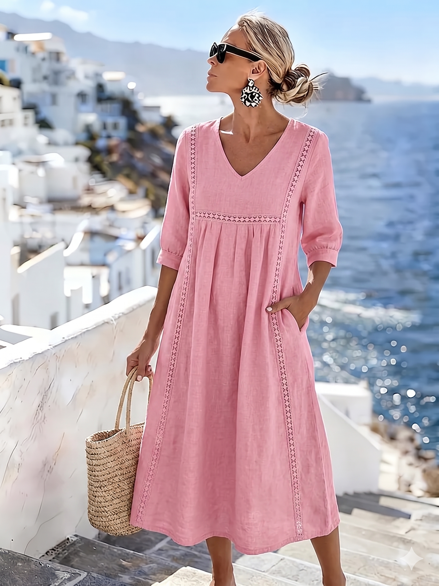 Helena - Relaxed Fit Patchwork Lace Dress