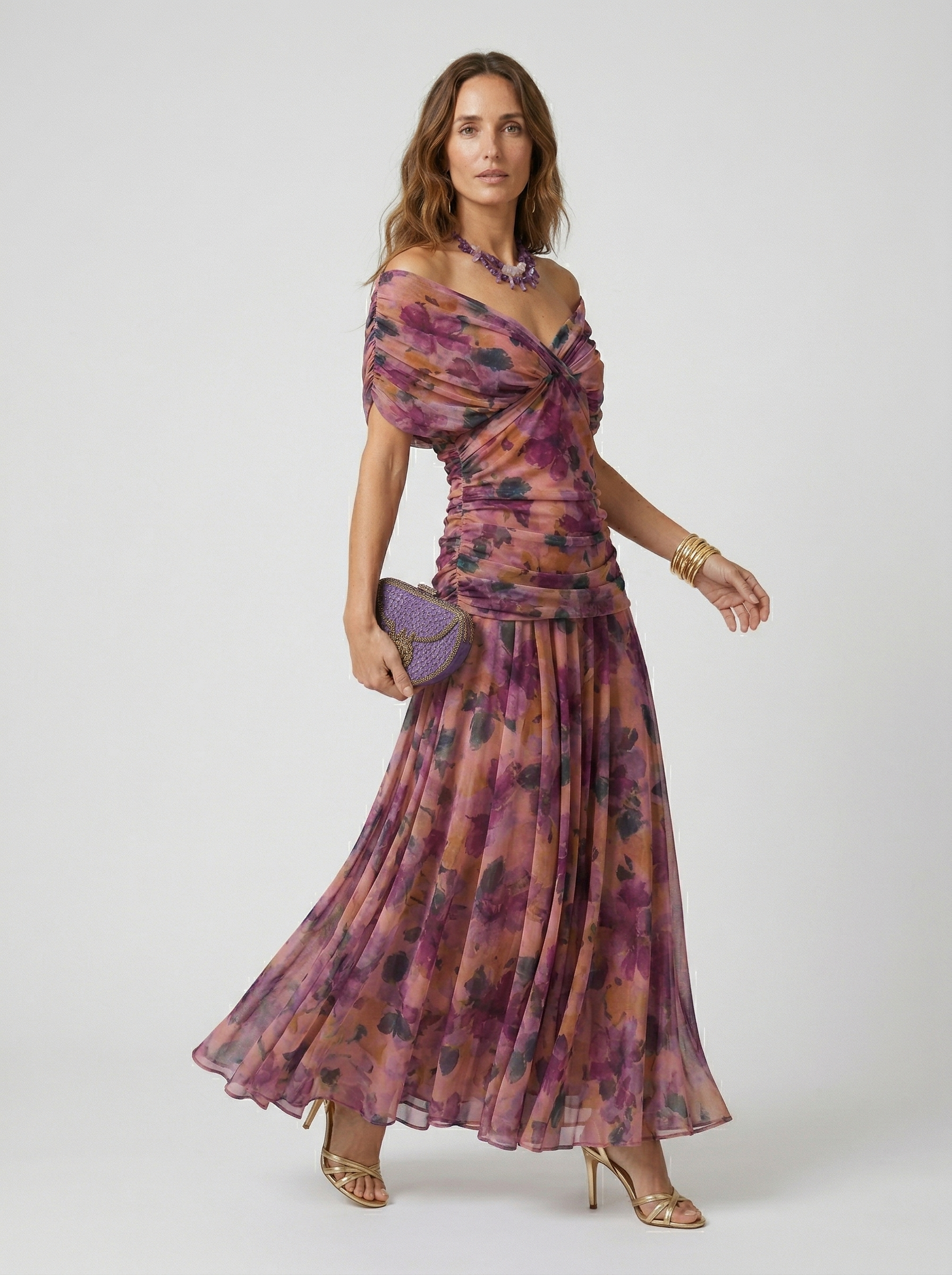 V-Neck Long Dress