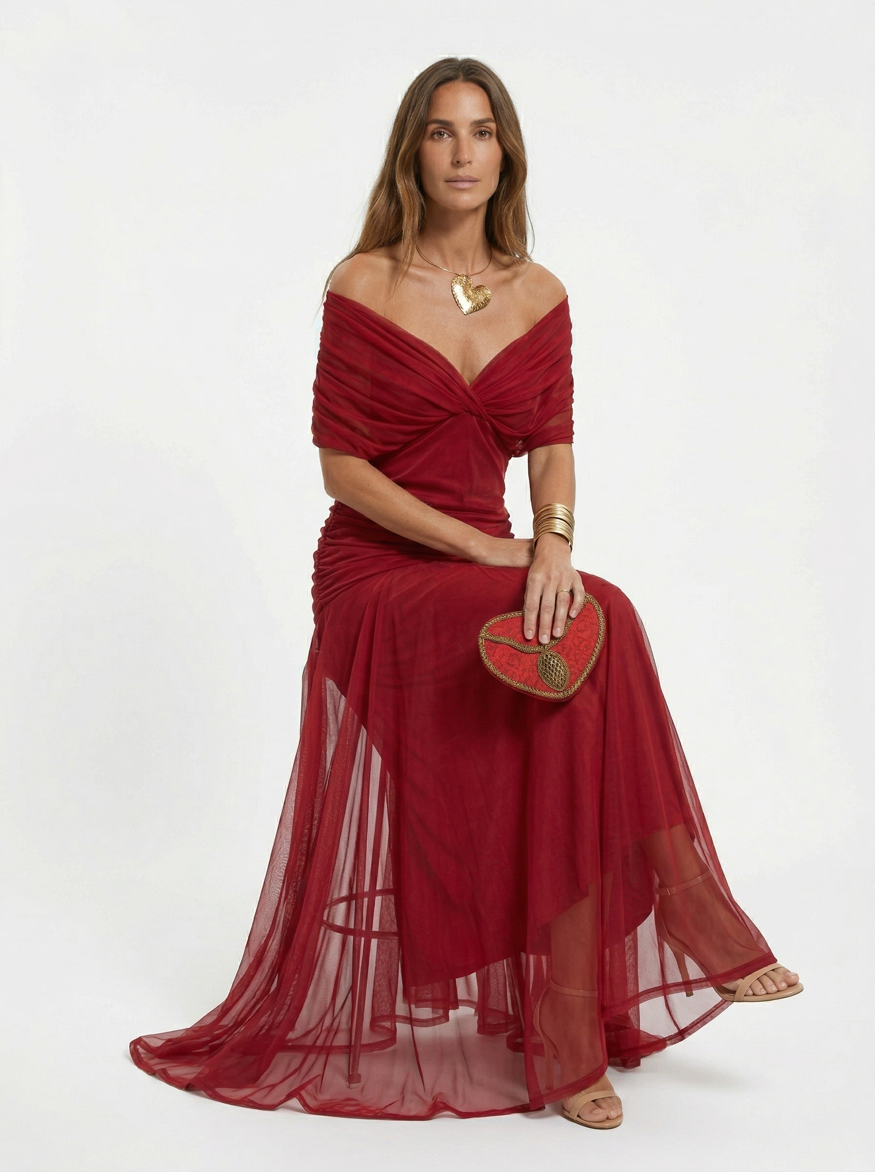 V-Neck Long Dress