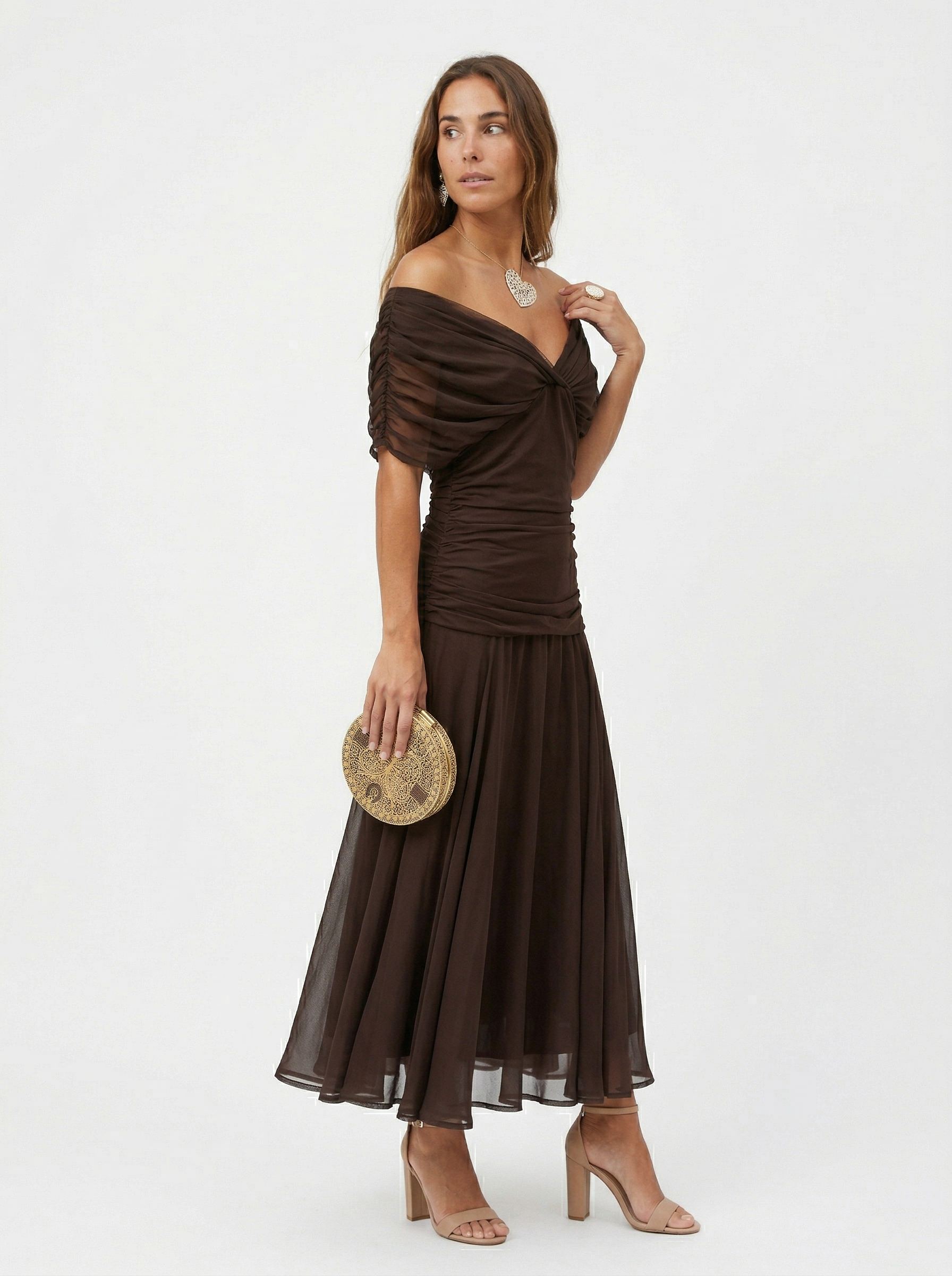 V-Neck Long Dress
