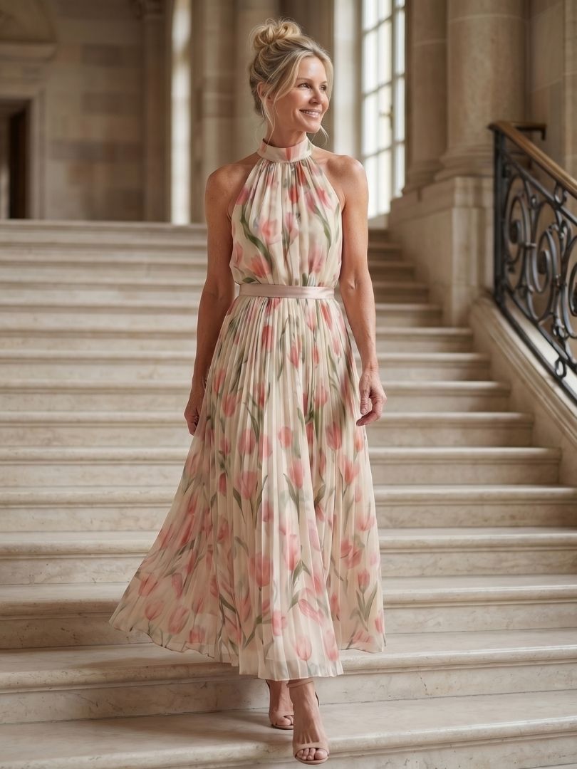 Aurelle | Floral Midi Dress