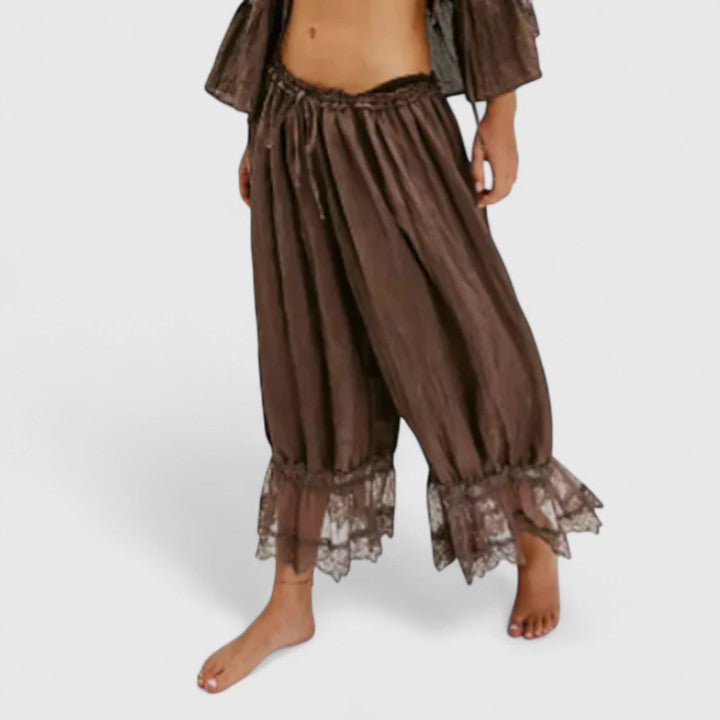 Lenoire Patchwork Lace Trousers
