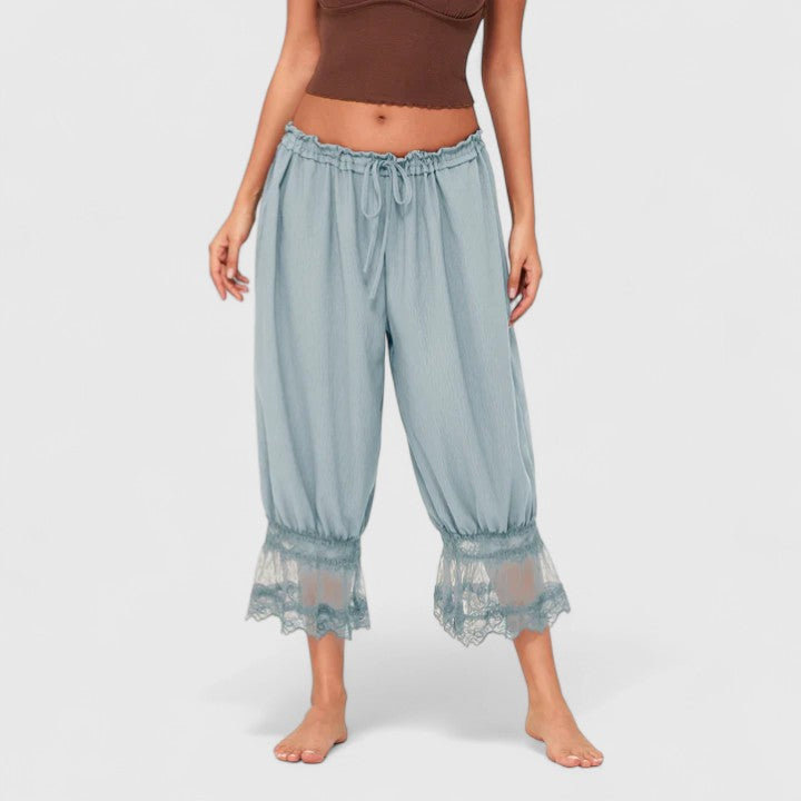 Lenoire Patchwork Lace Trousers