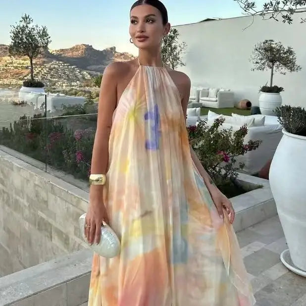Grace | Halter Neck Maxi Dress