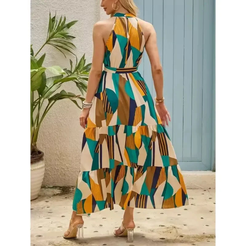Avery | Halter Neck Maxi Dress