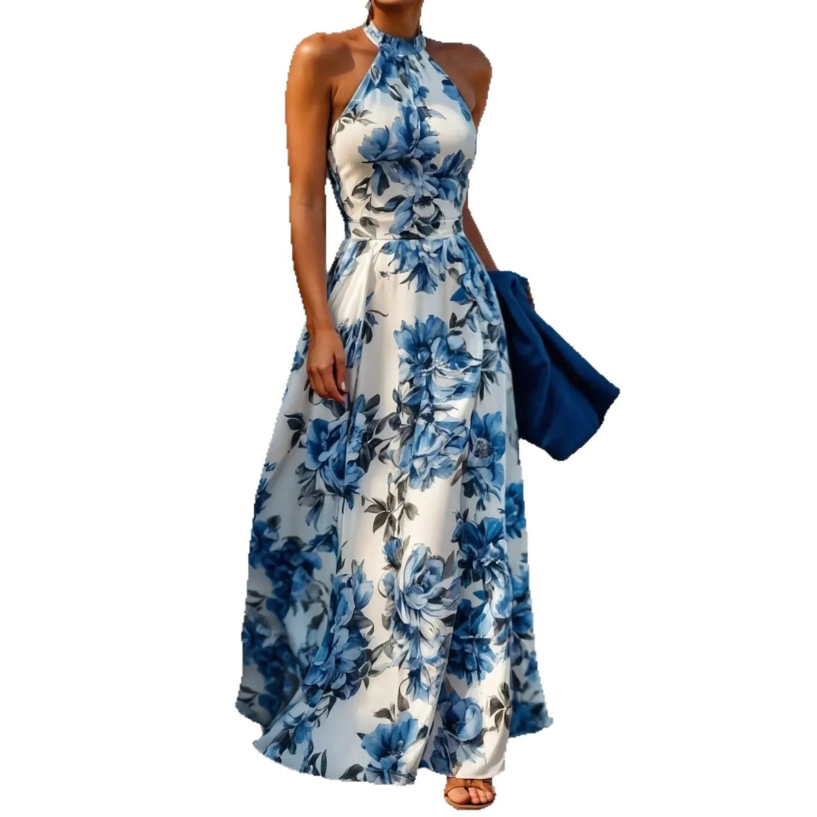 Harper | Halter Neck Maxi Dress