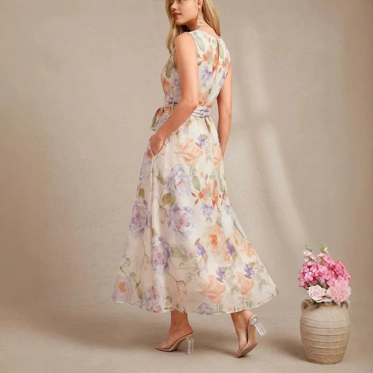 Emma | Halter Neck Maxi Dress