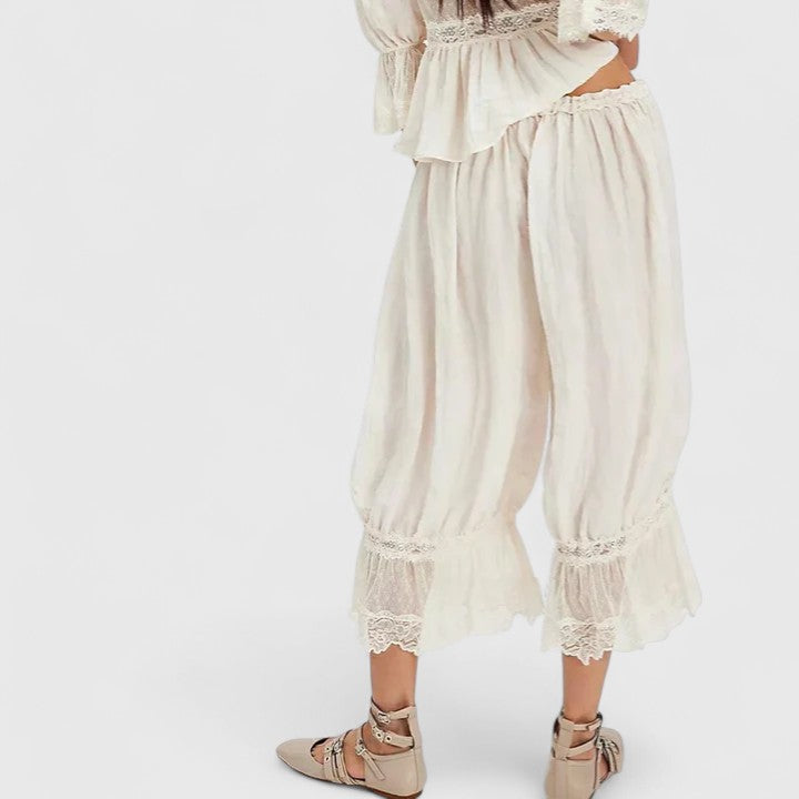 Lenoire Patchwork Lace Trousers
