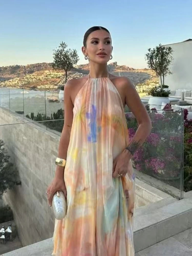 Grace | Halter Neck Maxi Dress