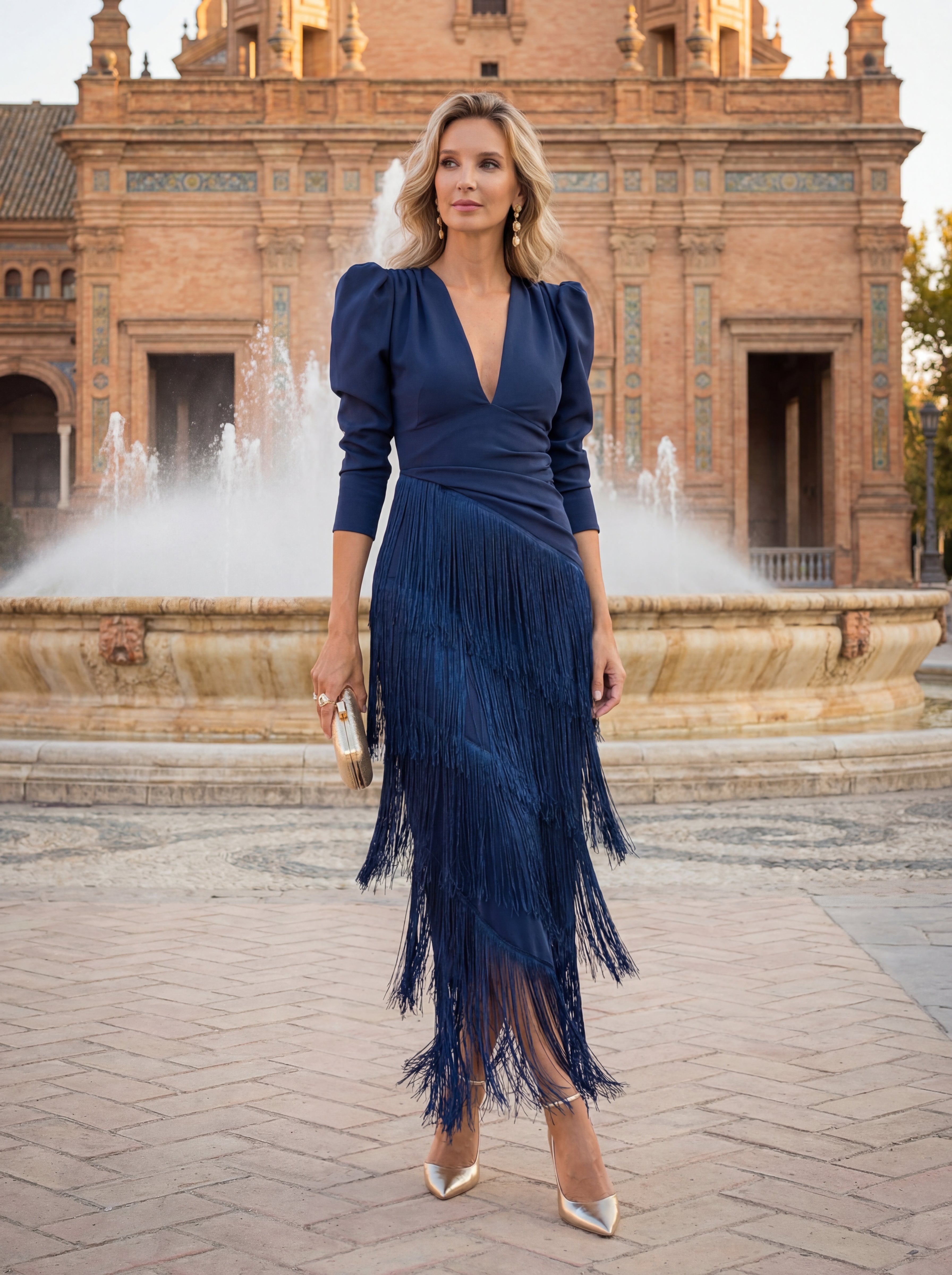 Sage Fringe | Detail Dress