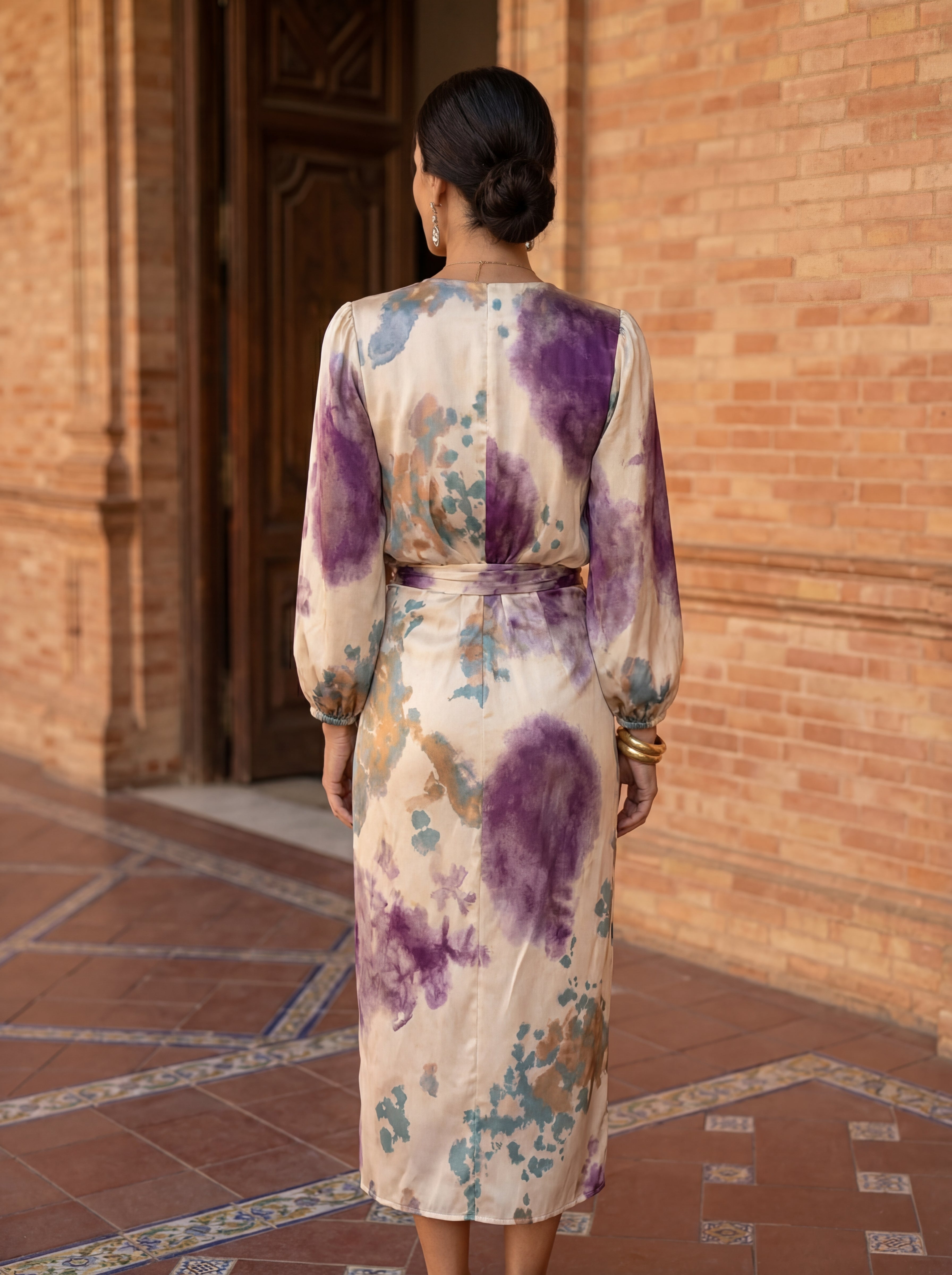 Valeria V-Neck Midi Dress