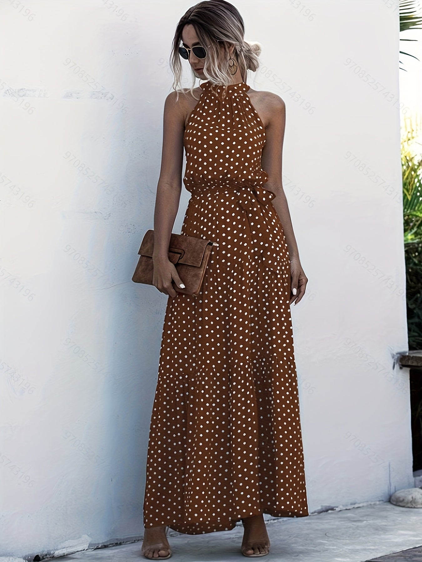Allison | Halter Neck Maxi Dress