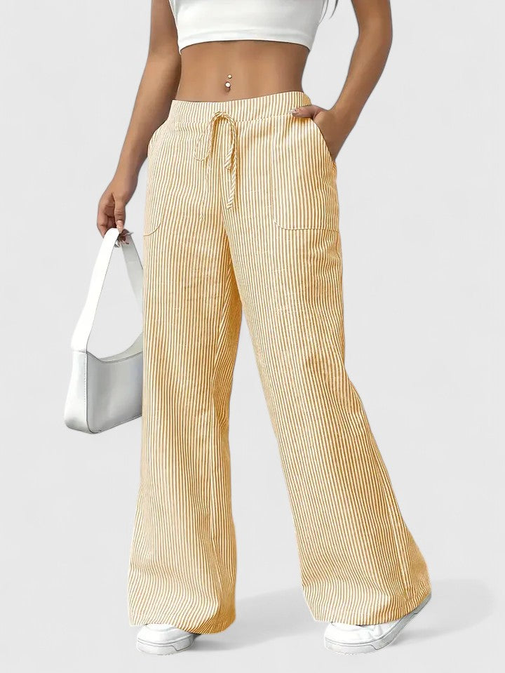 Mirella Drawstring Wide Leg Trousers