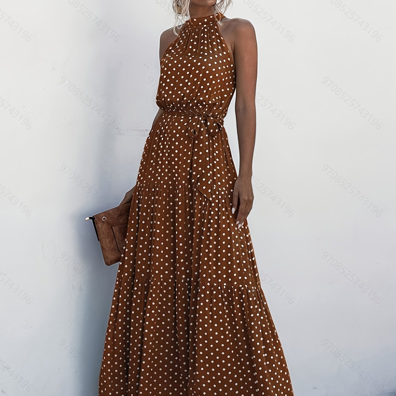 Allison | Halter Neck Maxi Dress
