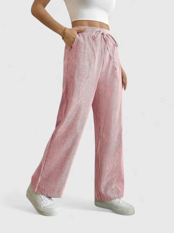 Mirella Drawstring Wide Leg Trousers